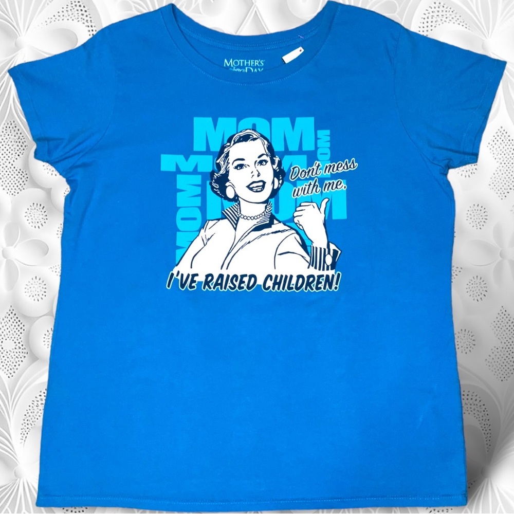 Mother’s Day Brand Teal Graphic Tee